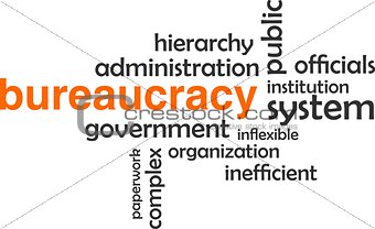 word cloud - bureaucracy