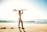 Sexy surfer girl