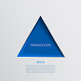 Triangle abstract vector icon
