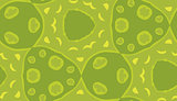 Repeating Background of Odd Green Shapes