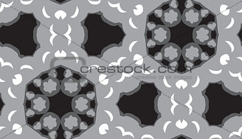 Seamless Gray and Black Geometric Pattern