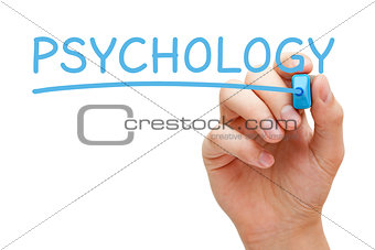 Psychology Hand Blue Marker