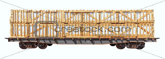 Loaded freight carriage.