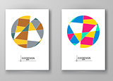 Set of abstract design templates.