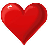 Heart Icon, vector illustration.