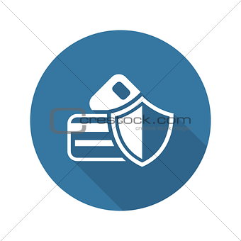 Secure Transaction Icon. Flat Design.
