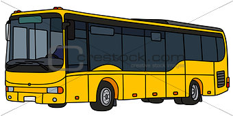 Yellow city bus