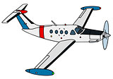 Small propeller watch aircraft