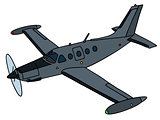 Dark propeller watch aircraft