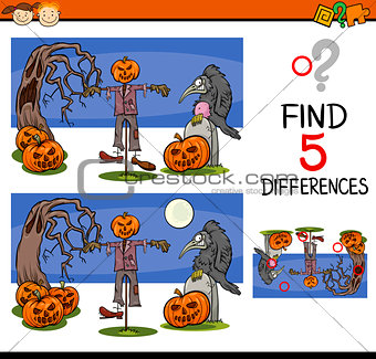 halloween differences task