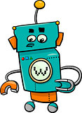 comic robot cartoon character
