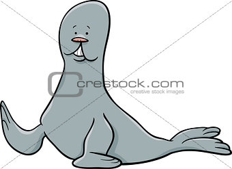 seal animal cartoon illustration