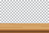 vector wood table top on isolated background