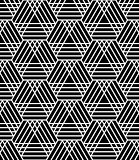 Seamless hexagons and triangles pattern. 