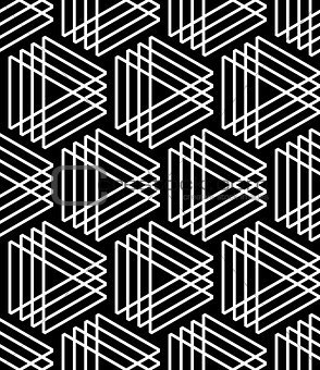 Triangles pattern. Seamless geometric lines texture.