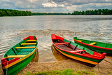 Boats by the lake, Trakai, Lithuania