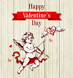 Cupid and heart