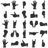 Icons hands vector