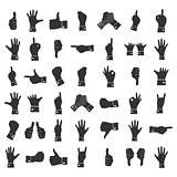 Icons hands, vector