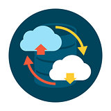 Cloud Upload and Download Icon