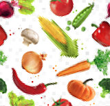 Pattern pixel vegetables