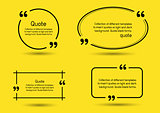 quote shadow yellow background