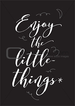 Inspirational romantic quote. Typographical poster or card design. Lettering concept.