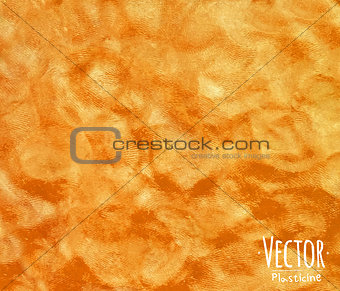 Plasticine background orange