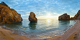 Potistika beach sunrise panorama (Greece)