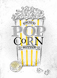 Poster popcorn butter