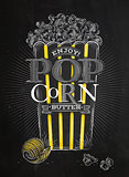 Poster popcorn butter black