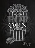 Poster popcorn butter chalk