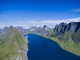 Aerial fjord