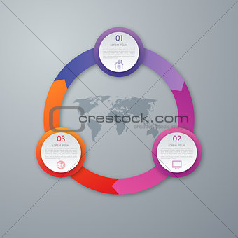 Vector circle infographic