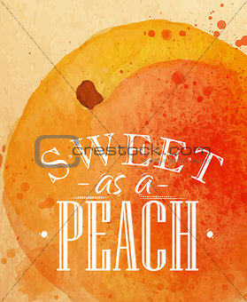 Poster peach