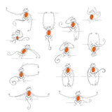 Funny monkeys, sketch for your design