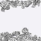 Hand Drawn floral background