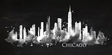 Silhouette chalk Chicago