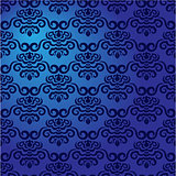 Blue damask pattern