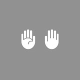 Vector hand icon