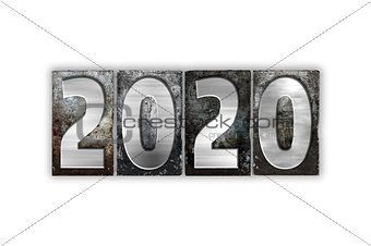 2020 Concept Isolated Metal Letterpress Type