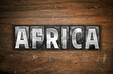 Africa Concept Metal Letterpress Type