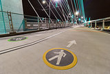 Cyclist and Pedestrian Lanes on Tilikum Crossing Bridge