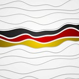 Corporate wavy bright abstract background. German flag colors