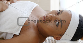Woman Getting Ready For The Spa Treatment