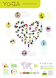 Yoga tree, infographic for your design