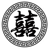 Chinese Wedding Double Happiness Symbol