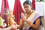 Indian female prayer