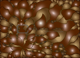 Mosaic dark stones in the form of a floral pattern.  EPS10 vector abstract background