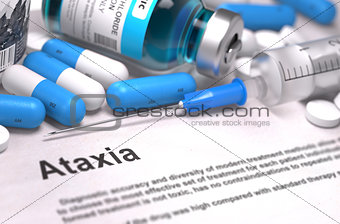 Ataxia Diagnosis. Medical Concept.